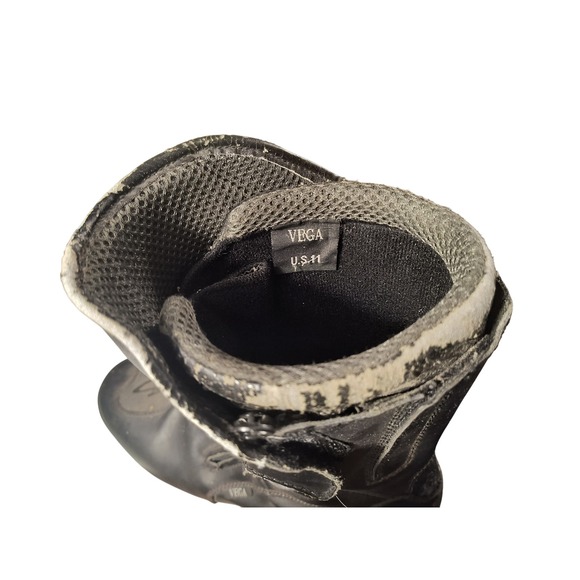 Vega‎ Motorcycle Riding Boots Men's Black Sport Bike Touring Size US 11 - Picture 6 of 16